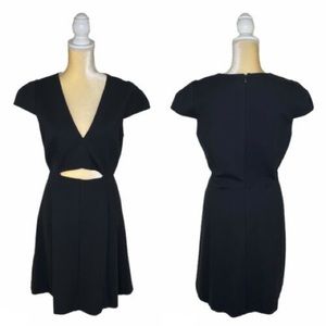 Halston Heritage cutout front mini dress